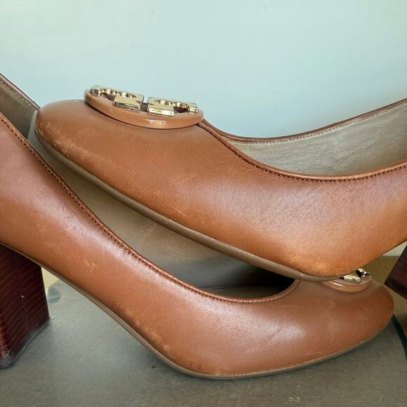Tory Burch ‘Royal Tan’ Women Benton Heels - SZ 8 - Picture 9 of 15